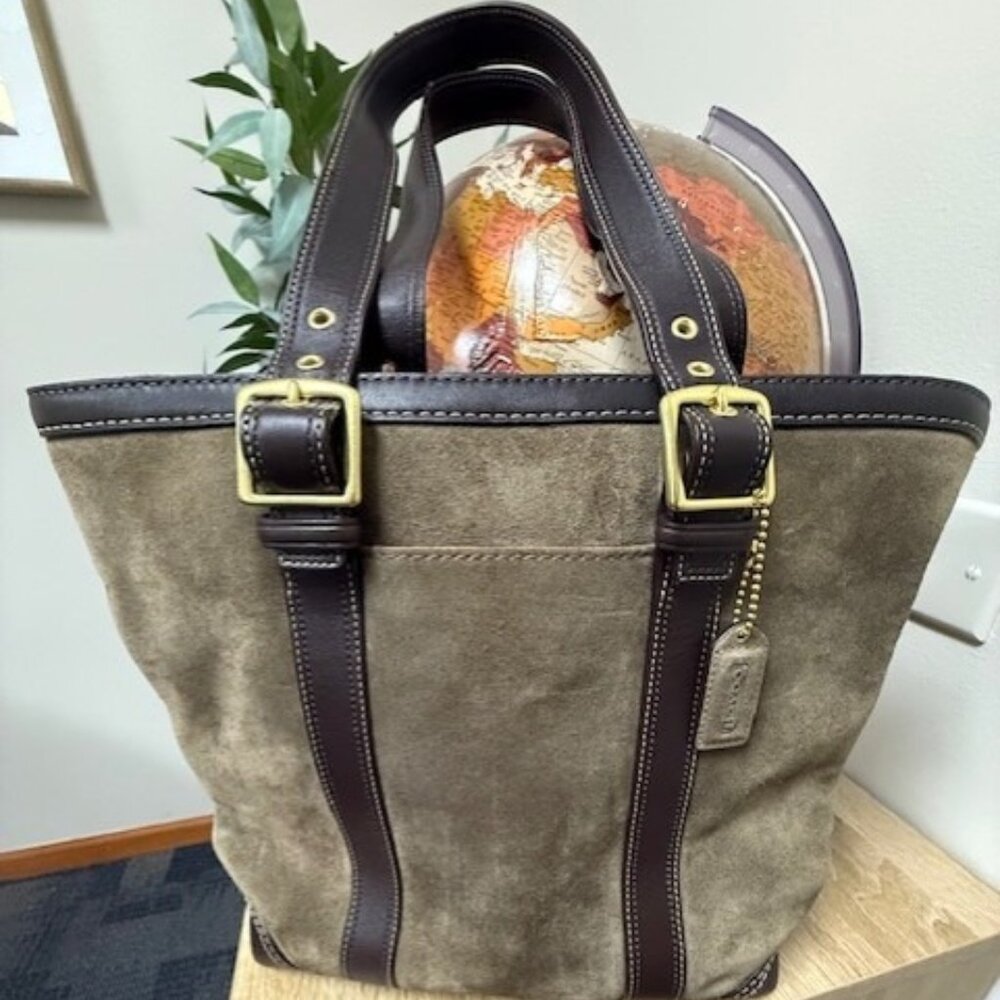 Coach y2k 2006 Suede Carly Tote 10196